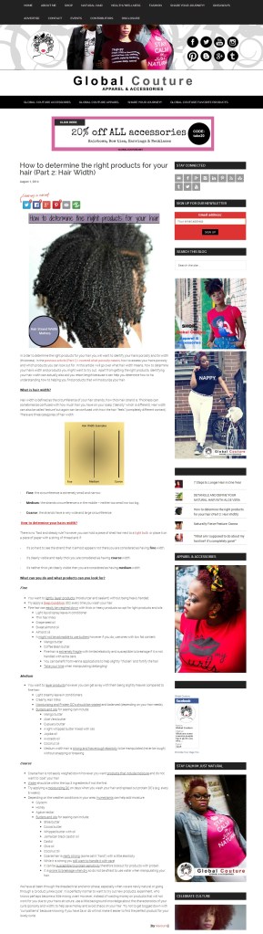 How to Find the RIGHT Products for Your hair - part 2 hair width