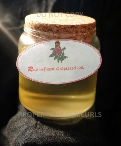 DIY Rose Infused Grapeseed Oil With Rose Essential Oil