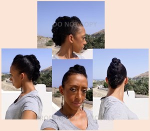 Chameleon twist with pompadour 