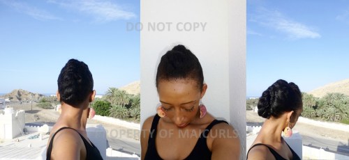 Pinned up flat twist