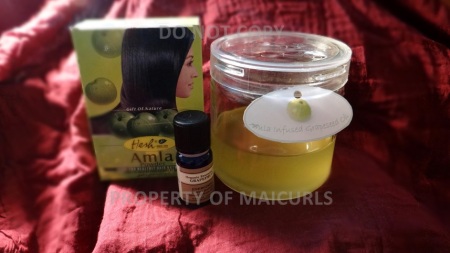 DIY Amla Infused Grapeseed Oil