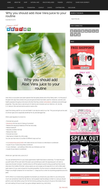 Why you should add Aloe Vera Juice to your routine