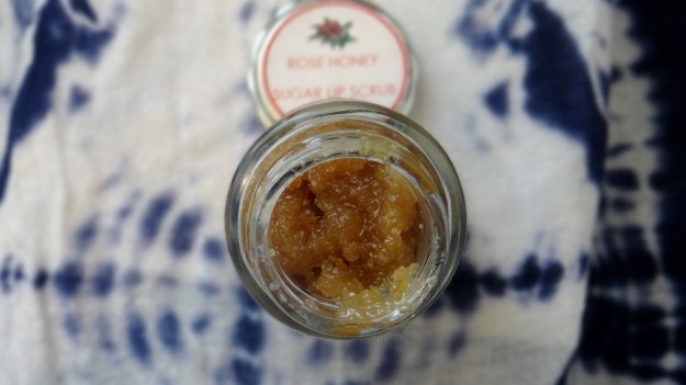 DIY Rose Honey Lip Scrub