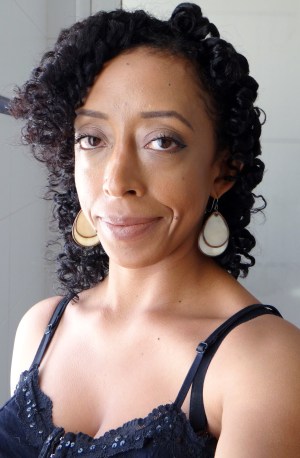 Left: perm rods taken down and twists separated Right: perm rods and twists taken down but not separated